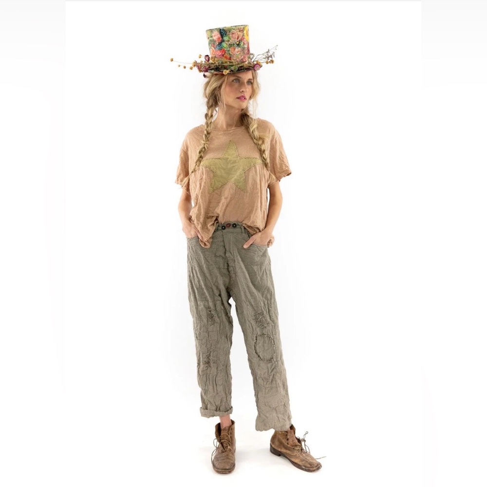 Magnolia Pearl Pants Miners 255 Paradox Houndstooth checkered patch - Picture 8 of 12